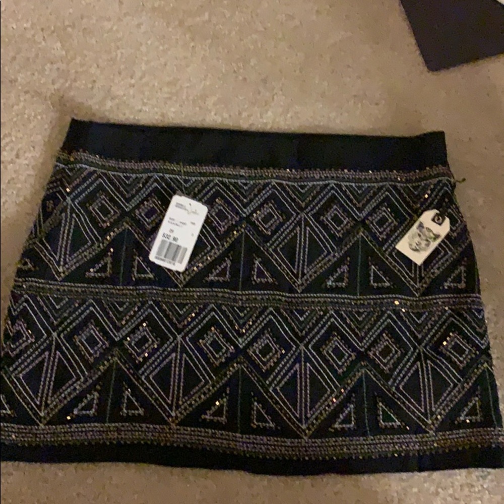 Forever 21 Black Sequined Mini Skirt